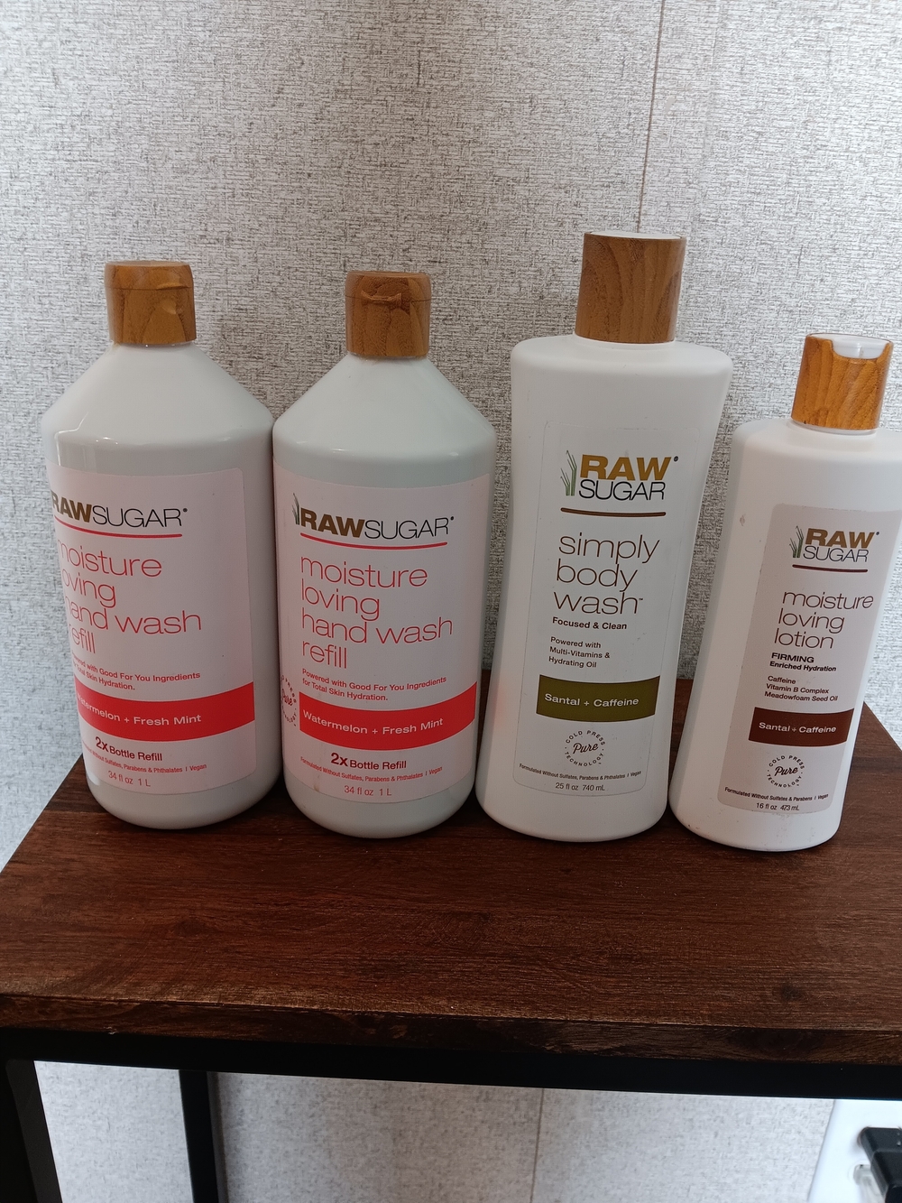 Raw Sugar Moisture Loving Hand Wash & Body Wash Set - 2 Hand Wash Refills